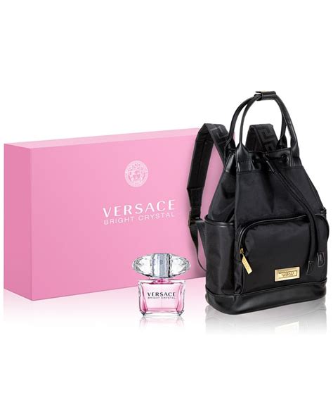 versace bright crystal eau de toilette and backpack gift set